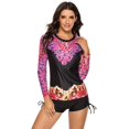 thumbnail image 1 of Coofit Ensemble de Maillots de Bain à Manches Longues Combinaison de Protection Solaire pour Femmes, 1 of 8