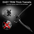 thumbnail image 3 of Toenail Clippers for Thick Toenails, Long Handle Wide Jaw Opening Nail Clippers for Adult, Men, Seniors, Extra Large Heavy Duty Toenail Clippers for Fingernail （Black）, 3 of 8