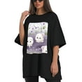 thumbnail image 4 of Plus Size Shirt for Women Black Tops for Women Short Sleeves Shirt for Women Easter 239 T Shirt Oversized Shirt for Women S, 4 of 5