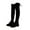 Black, variant on Lovskoo 2024 Women's Knee High Boots Thigh High Faux Suede Round Toe Platform Shoes Long Tube Zipper High Western Boots Black
