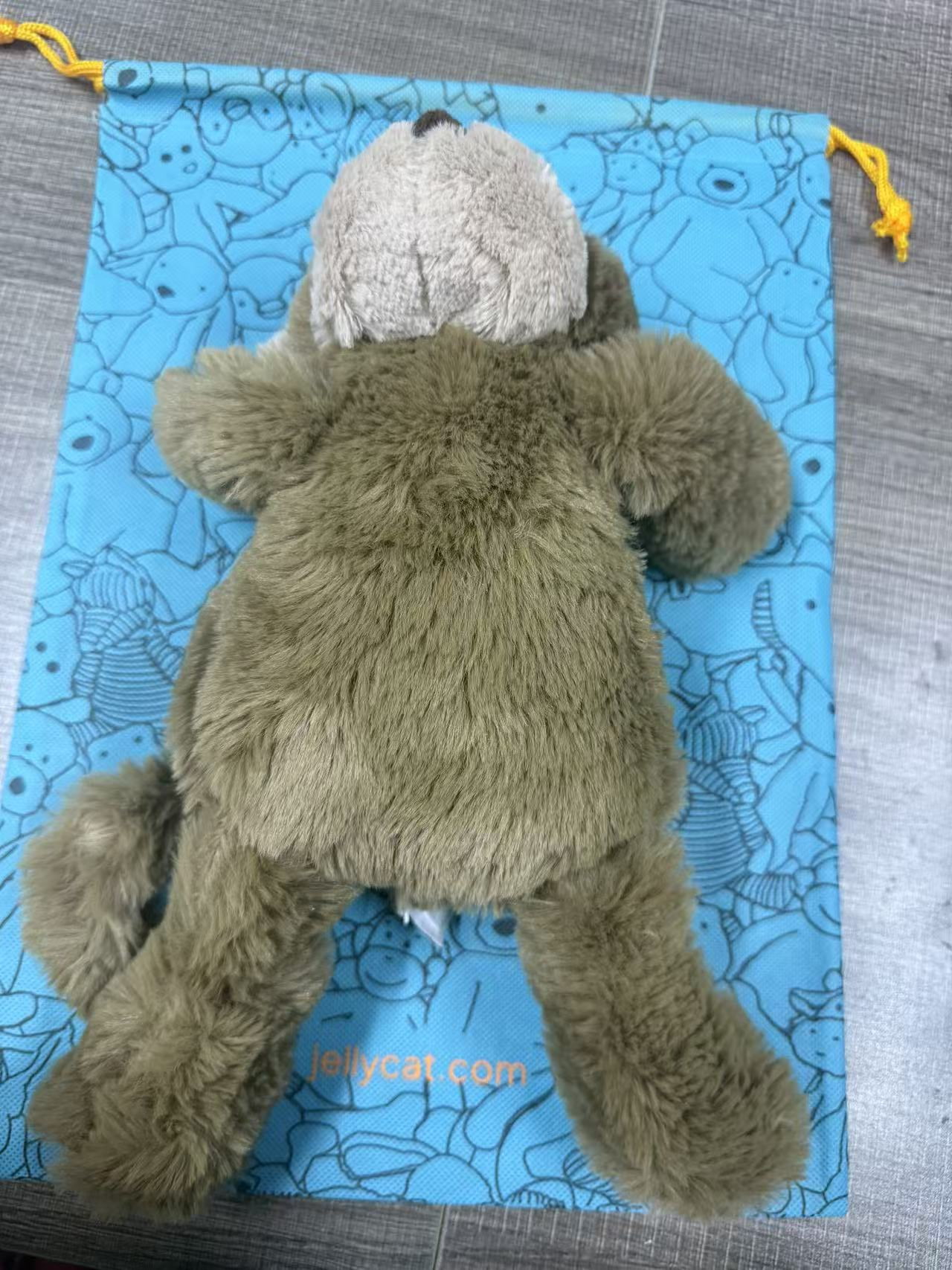 Jellycat Smudge Monkey Stuffed Animal, Medium 14 inches - Monkey Plush Toy - Classic Children's Gift