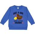 thumbnail image 2 of Inktastic Just a Girl Who Loves Chickens Toddler Sweatshirt, 2 of 4