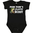 thumbnail image 3 of Inktastic Paw Paw's Fishing Buddy with White Text Boys Baby Bodysuit, 3 of 5