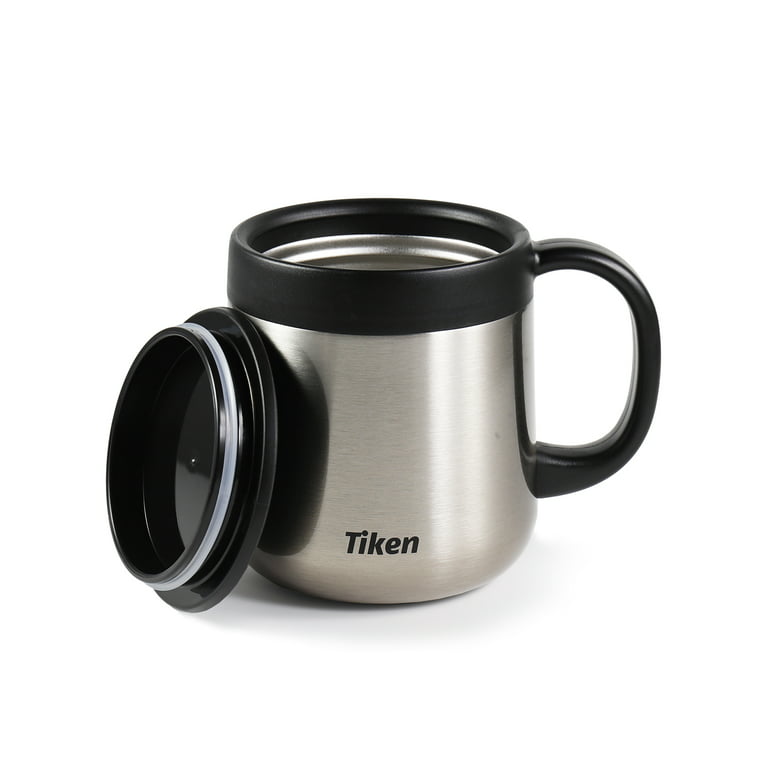 Insulated Coffee Mug With Handle And Lid Stainless Steel - Temu