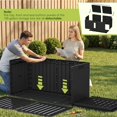 thumbnail image 4 of 100 Gallon Outdoor Storage Box, Waterproof Resin Deck Box for Patio Furniture, Lockable Container for Garden Cushions & Pool Supplies (Black, 100 Gallon), 4 of 8