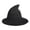 Black(Womens Hats), variant on Womens Halloween Witch Wool Hats Wide Brim Spire Knitted Caps for Party & Daily