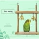 thumbnail image 4 of Paquete de 8 juguetes para masticar loros y pájaros con hamaca y campana, cadena para posarse para pájaros, loros, periquitos, periquitos, guacamayos, tortolitos, 4 of 5