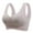 Gray, variant on Compression Bra Women's Comfortable And Transparent Shoulder Strap Cordless Backless Spongeless With Convertible Shoulder Straps