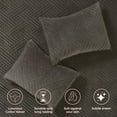thumbnail image 3 of Superior Karina Cotton Velvet Lightweight Quilt, Throw, Grey, 3 of 9