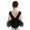 Black, variant on DPOIS Girls Kids Ballet Tutu Dress up Ruffles Tulle Skate Leotard Dancewear