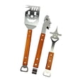 thumbnail image 1 of Kits de herramientas para barbacoa de acero inoxidable Herramienta para barbacoa al aire libre Fácil de usar Ligero Fácil de transportar Juego de cara de tigre, 1 of 9