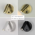 thumbnail image 2 of Modern Adjustable Wall Reading Lamp with Switch for Bedroom Hotel Led 3W Spotlight Decorative Wall Sconce Black White Bronze, 2 of 4
