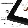 thumbnail image 3 of Americanflat 12x16 Picture Frame with Polished Plexiglass with 9x12 Mat 2 Pack Display Photo Galleria - Black, 3 of 8