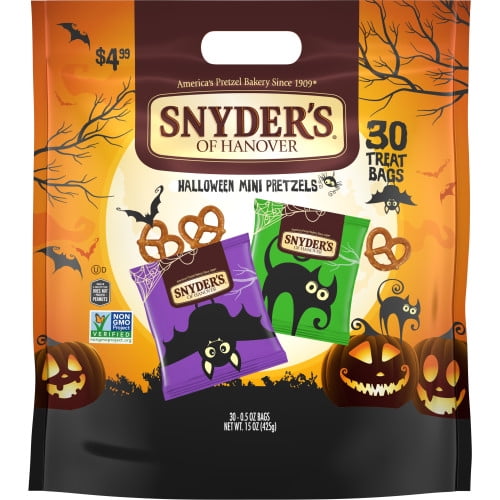 Snyder's of Hanover Mini Pretzels, Halloween TrickorTreat Snack Sack