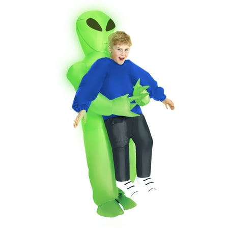 Morph Costumes Light Up Alien Pick Me Up Inflatable Halloween Costume for Children  Unisex One Size