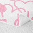 thumbnail image 5 of Erosebridal Dreamy Princess Style Twin Quilt Set,Pink Loves Heart Twin Coverlet Set For Girls Kids,2 Pieces, 5 of 7