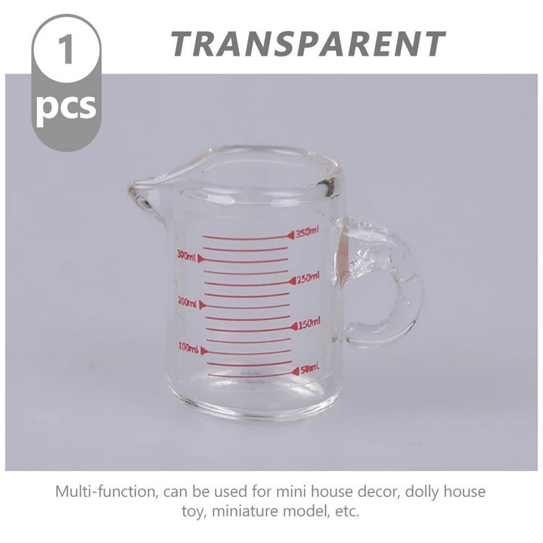 Doll House Miniature Small Measuring Cup Measuring Glass Cup Doll House Science Model, Size: 2X1X1CM