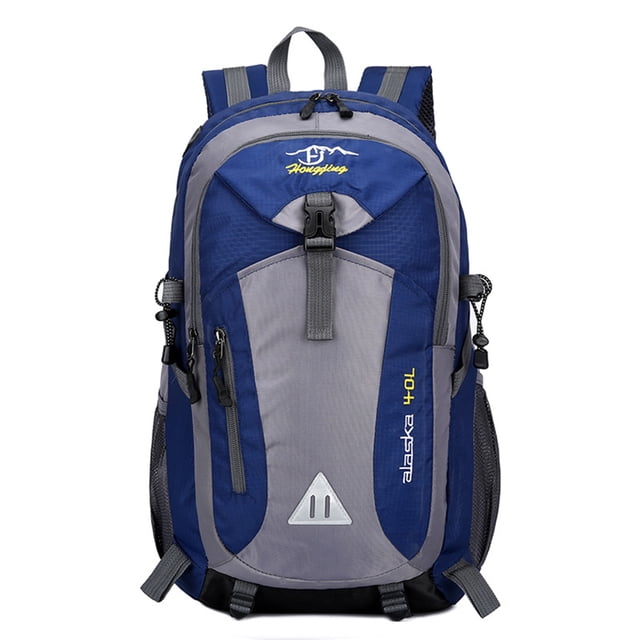 Mochila Para Acampar Bolsa de pesca de poliéster de gran capacidad impermeable para viajes de oficina (azul oscuro) Likrtyny Para Estrenar