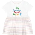 thumbnail image 3 of Inktastic My Godfather Loves Me Godson Baby Girls Baby Dress, 3 of 5