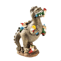 Dinosaur Gnomes Garden Statues Outdoor Decor Birthday Gifts for Mom , Patio Eating Sculptures