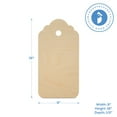 thumbnail image 5 of Gift Tag Cutout 18-inch x 9-inch, Pack of 12 Unfinished Wood Christmas Tags for Stockings, Gifting, and Wood Crafts, by Woodpeckers, 5 of 8