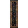 thumbnail image 1 of Oriental Weavers Kharma 2'6" x 9'1" Machine Woven Runner Rug in Blue, 1 of 1