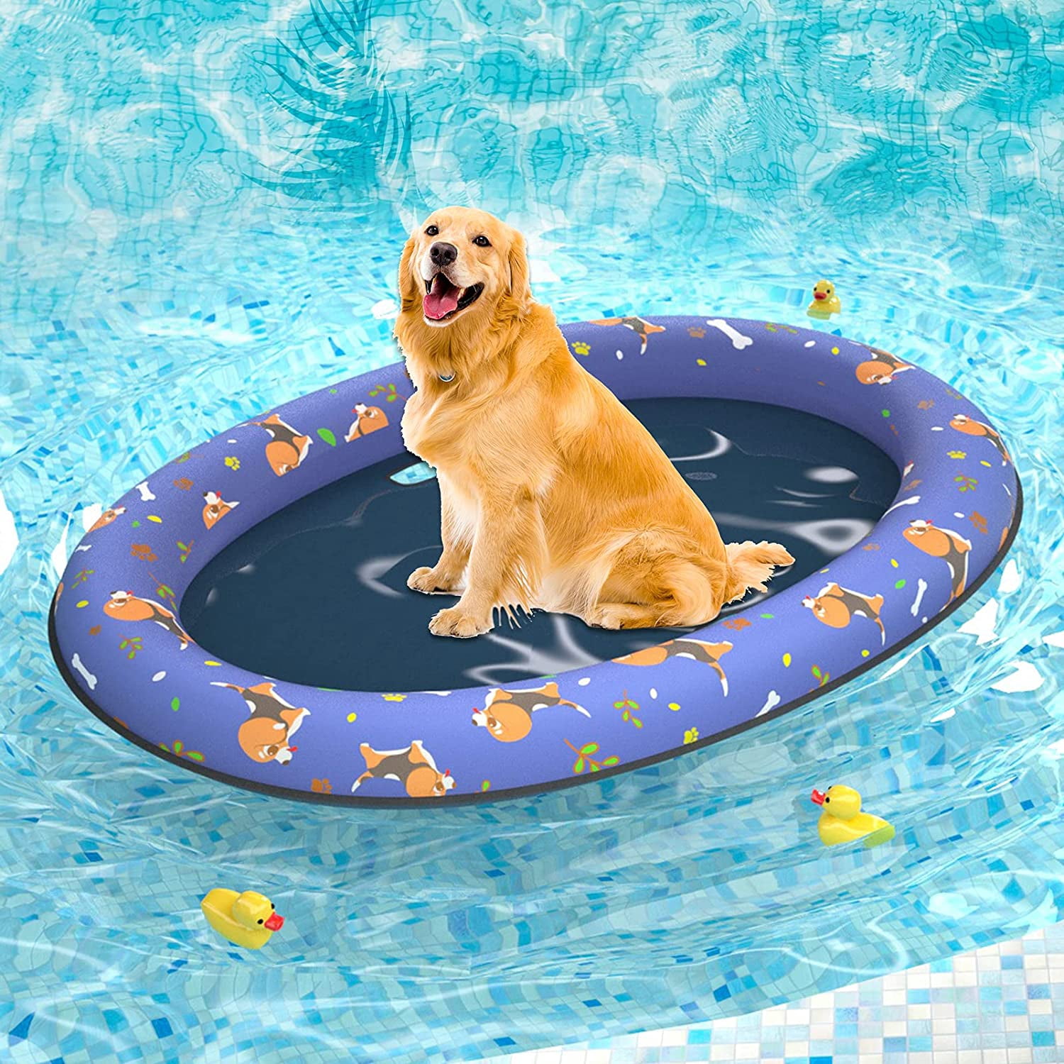 Newest Inflatable Dog Swimming Float 