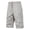 Gray, variant on JTieacloth Mens Summer Cargo Pants Button Solid Color Pockets Tether Plus Size Mid Wash Shorts Mens Cargo Shorts Black