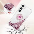 thumbnail image 5 of Quicksand Case for Samsung Galaxy S24 Plus (Not S24) for Women Girls, Glitter Sparkle Flowing Clear Liquid Cover Case with Bling Diamond Kickstand for Samsung Galaxy S24+ Plus -Rose Gold, 5 of 14