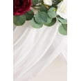 thumbnail image 5 of 20Ft Wedding Arch Draping Fabric Panels, White Chiffon Table Runner Decoration, Fabric Drapes Arbor Drapery Wedding Ceremony Reception Swag Decorations for Wedding Party Decoration …, 5 of 5