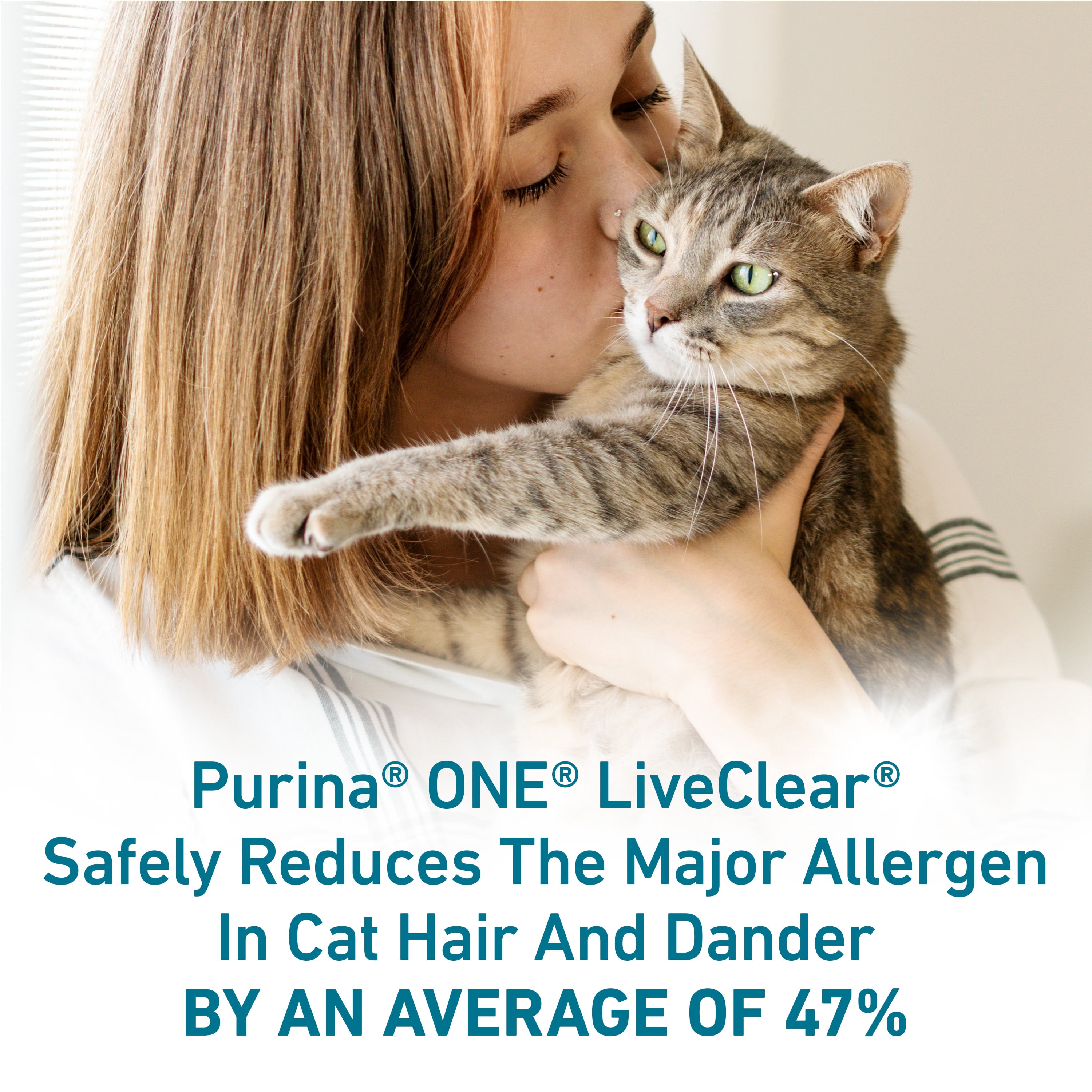 Purina ONE LiveClear Allergen-Reducing Formula With Real Chicken, Dry Cat Food, 1.36 kg