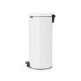 Brabantia 8 gal / 30 L NewIcon Step Trash Can, White