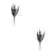 thumbnail image 1 of Flores artificiales Cateissary 2 unids/set decoración del hogar interior y exterior negro, 1 of 6
