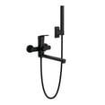 thumbnail image 1 of PULSE ShowerSpas Matte Black Wall Mounted Tub Filler, 1 of 3
