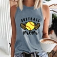 thumbnail image 2 of Birdeem Womens Summer Baseball Printed Sleeveless Round Neck Tank Top Round Neck Tank Top, 2 of 12