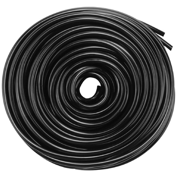 30M Meter 1/4 Inch Blank Distribution Pipe Drip Irrigation Hose Garden Watering Pipeline,1 * Watering hose,black
