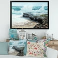 thumbnail image 3 of Designart 'Wild Ocean Waves Breaking On The Shore' Nautical & Coastal Framed Art Print, 3 of 4