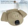 thumbnail image 3 of Sombrero De Ala Ancha Para El Sol Con Ventilador Solar, Sombrero De Pesca Al Aire Libre De 3 Velocidades De Viento, Carga Solar Y USB, Sombrero De Cubo Para El Sol Para Hombres, 3 of 7