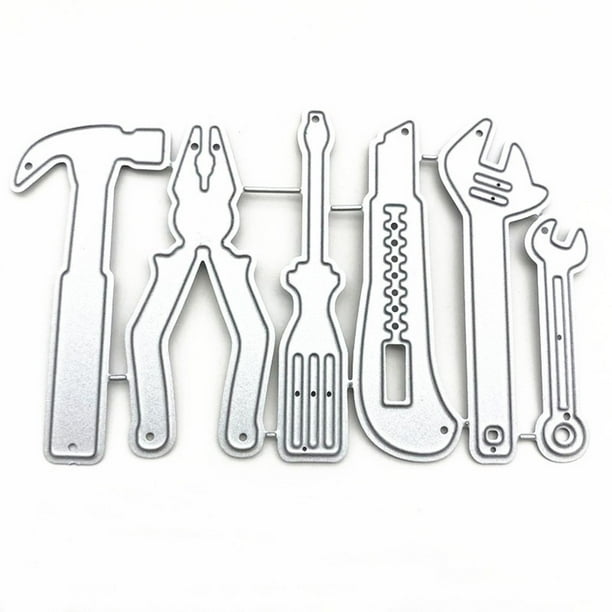 Matsuzay Troquel de Metal para cubiertos, troqueles de corte a prueba de herrumbre portátiles, molde de plantillas, troquel de grabado decorativo ligero Cocina y Comedor Matsuzay HA080406-01