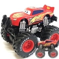 thumbnail image 4 of Disney Pixar Cars Lightning McQueen Black storm Jackson Cruz Mater Big Wheel Offroad Coches de aleación de metal Juguete Niños regalos de navidad, 4 of 5