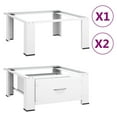 thumbnail image 6 of vidaXL Washing Machine Pedestal with Drawer White, 6 of 10