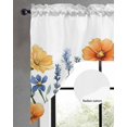 thumbnail image 3 of Spring Floral Kitchen Swag Valances for Windows, Pastoral Flowers Watercolor Swag Valances Curtains for Living Room, Rod Pocket Window Treatments for Bathroom, Bedroom, Cafe, 56"x36", 3 of 6