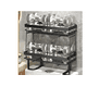 thumbnail image 2 of Estante De Organizadore Para Baño Sobre El Inodoro 2 Niveles Xtellar negro, 2 of 4