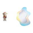 thumbnail image 1 of Figura de escritorio,Figura de Dios de la Fortuna de Dibujos Animados,Regalo Feng Shui,espejo acrílico ondulado,Espejo acrílico ondulado con estética irregular de arcoíris,Espejo de tocador, 1 of 8