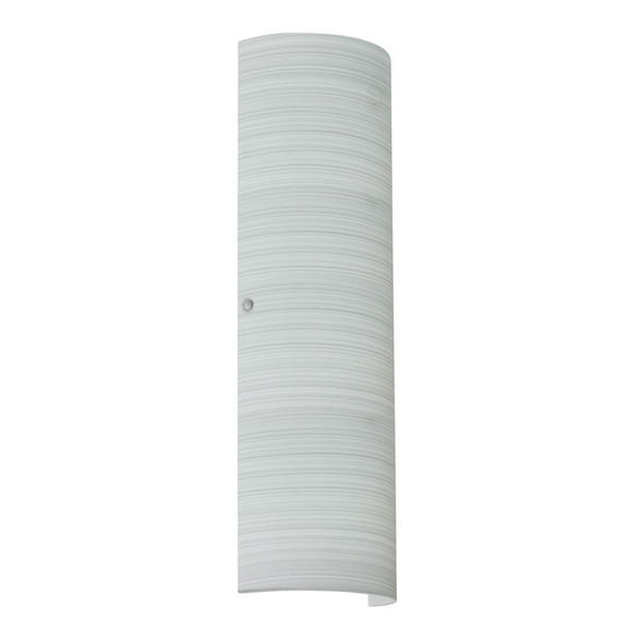 8194KR-LED-SN Besa Lighting Torre 22-20W 2 LED Wall Sconce-7 Inches Wide by 21.75 Inches High-Satin Nickel Finish-Chalk Glass Color-LED Lamping Type