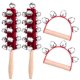 thumbnail image 1 of Christmas Hand Jingle Bells Wooden Hand Sleigh Bells Jingle Shaker Bells Handhold Bells Rattles Mus, 1 of 5