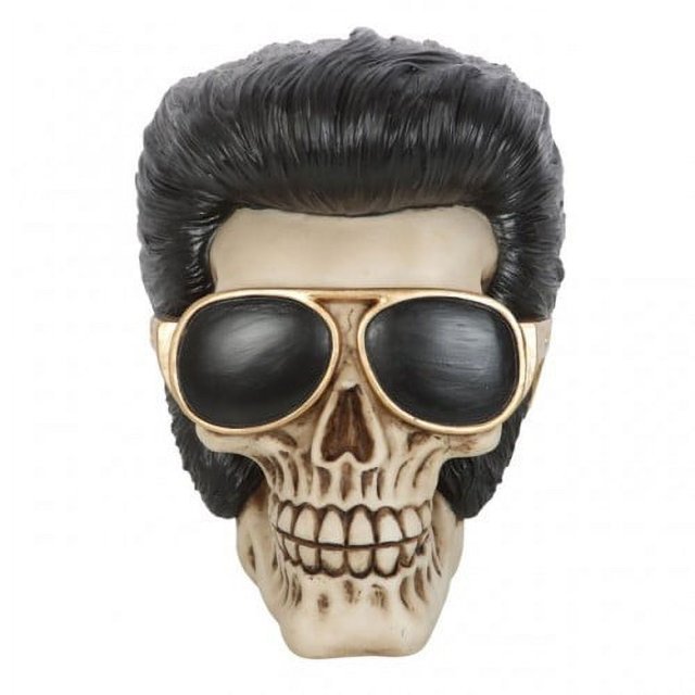 Something Different - Adorno Rockstar Diseño Calavera (Negro, Blanco, Dorado)