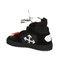 thumbnail image 3 of Off-White Women's Court 3.0 High Top Leather Suede Sneakers Black, 3 of 5
