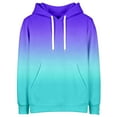thumbnail image 4 of Valora Women's Fashionable Casual Hooded Sweatshirt for Daily Wear with Drawstring Long Sleeve Comfort top Mint Green S, 4 of 4