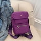 thumbnail image 4 of Bolso cruzado para mujer, moda informal, bolso de viaje para mujer, monedero para mujer (púrpura), 4 of 9
